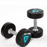 Гантели в уретане LIVEPRO Premium Urethane Dumbbells 6 кг, черный/синий