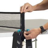 Всепогодный теннисный стол CORNILLEAU Outdoor 100X для улицы (темно-синий) с сеткой