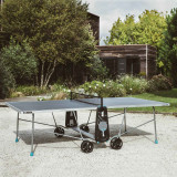 Всепогодный теннисный стол CORNILLEAU Outdoor 100X для улицы (темно-синий) с сеткой