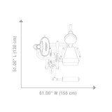 Разгибание, Сгибание ног сидя HOIST HD-3400 Matte Black