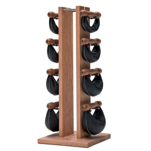 Набор гантелей с подставкой NOHrD Swing Turm, материал: вишня, общий вес: 26 кг