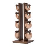 NOHrD Swing Turm Набор гантелей с подставкой, материал: орех, общий вес: 40 кг