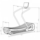 NOHrD SPRINTBOK Механическая беговая дорожка, дуб