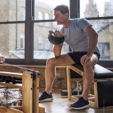 NOHrD Swing Board Настенный набор гантелей, материал: дуб, общий вес: 40 кг