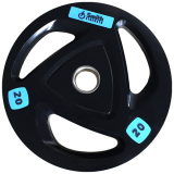 Диск обрезиненный c 3-м хватом Smith Strength 20 кг Диск обрезиненный c 3-м хватом Smith Strength 20 кг