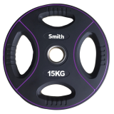 Диск 15 кг полиуретановый c 4-м хватом Smith Strength Диск 15 кг полиуретановый c 4-м хватом Smith Strength